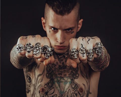 Knuckles Tattooed